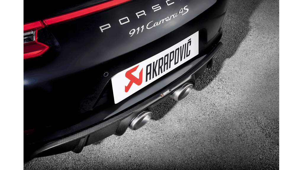 Akrapovic Slip on with Titanium tips for 20616-17 Porsche 911 Carrera S/4/4S/GTS (991.2)