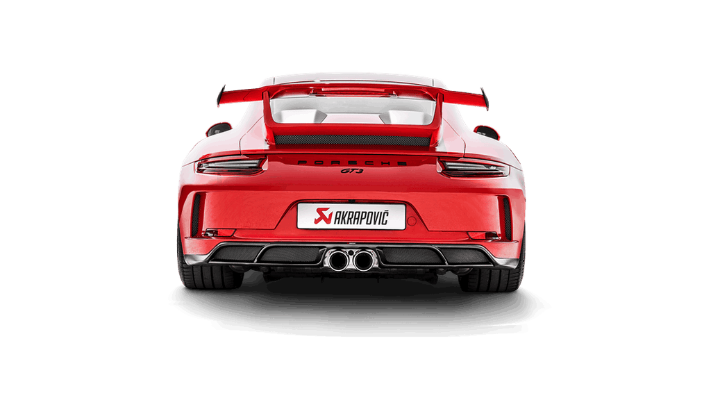 Akrapovic Rear Carbon Fiber Diffuser - Matte for 2014-20 Porsche 911 GT3 (991 & 991.2)