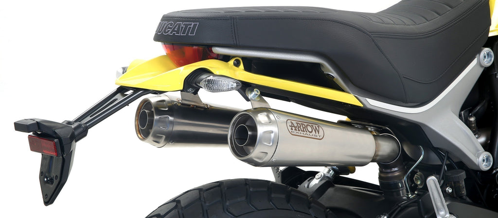 Arrow Racing Silencers & Mid-Pipe for 2018+ Ducati Scrambler 1100 img2