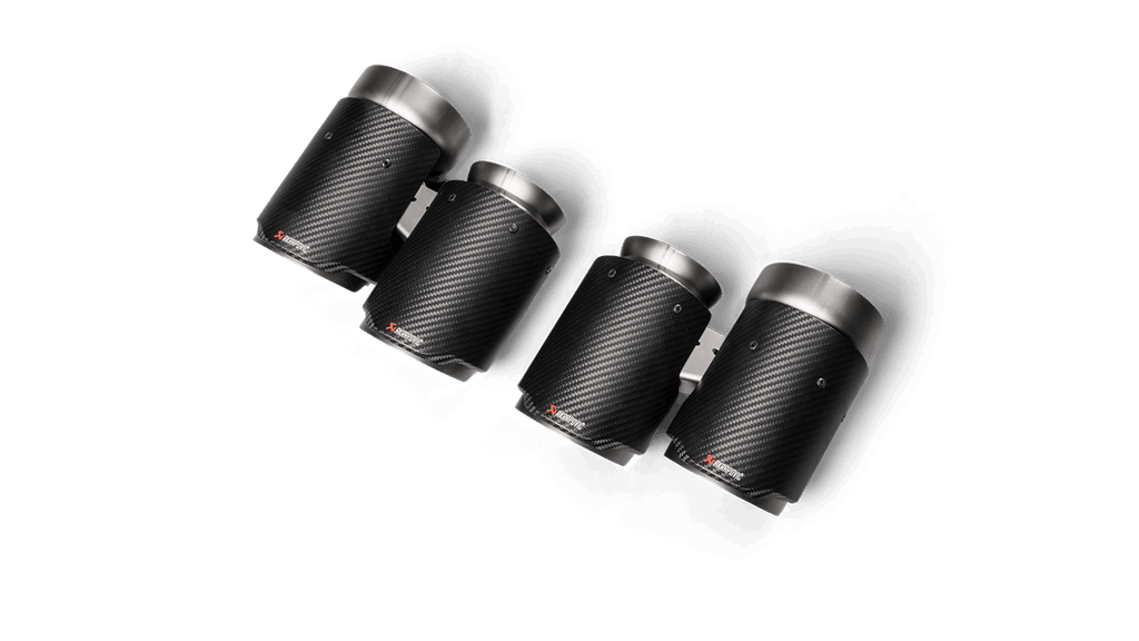 Akrapovic Slip-On Line (Titanium) w/Carbon Fiber Tips for 2018-2024 BMW M2 Competition/M2 CS