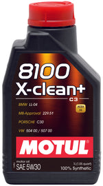 Motul 8100 5W30 X-CLEAN Plus Synthetic Engine Oil image 1
