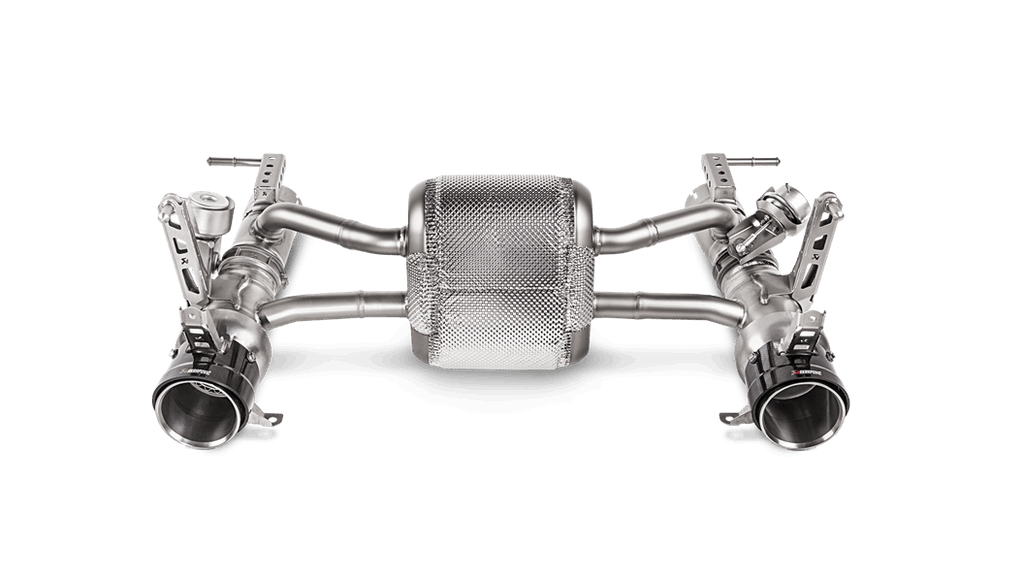 Akrapovic Slip-On Line (Titanium)  Carbon Tips for 2016-20 Ferrari 488 GTB/488 Spider