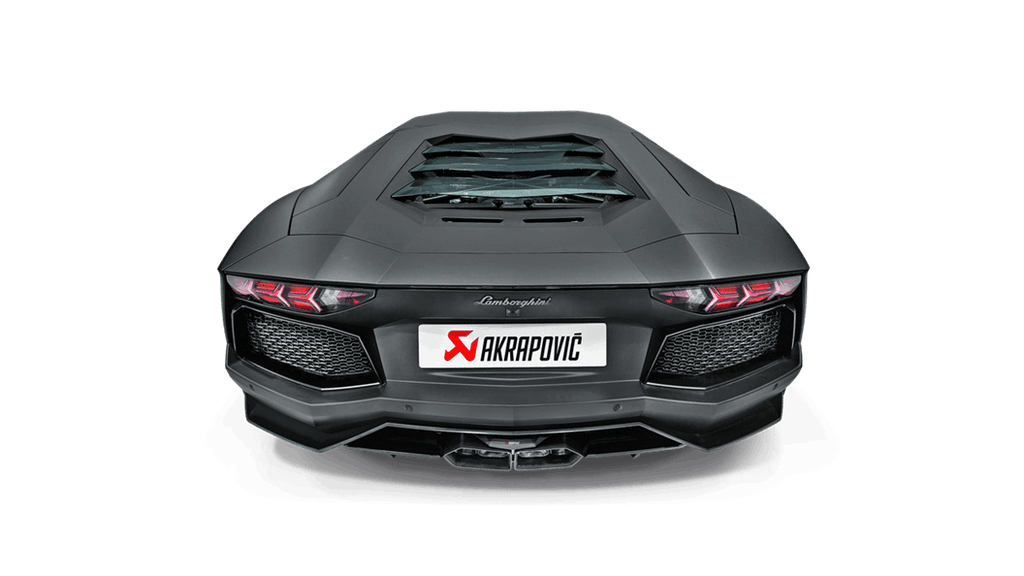 Akrapovic Slip-On Line (Titanium-Inconel) Carbon Titanium Tips for 2011-17 Lamborghini Aventador