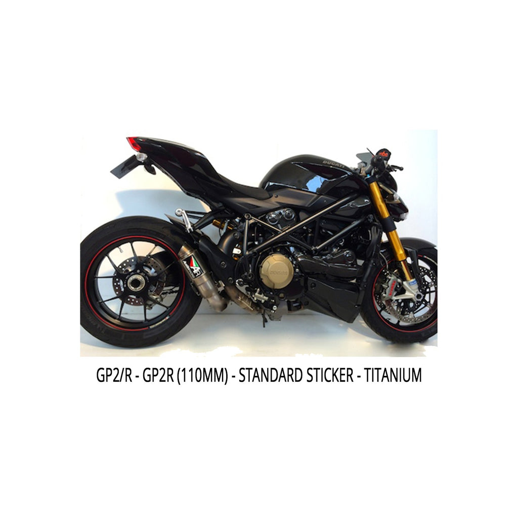 Austin Racing GP1R Slip On Exhaust System for 2009-14 Ducati Streetfighter 848, 1098