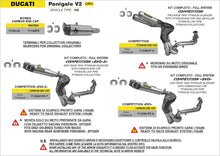 Load image into Gallery viewer, Arrow Full Titanium Competition Exhaust System for 2020+ Ducati Panigale V2