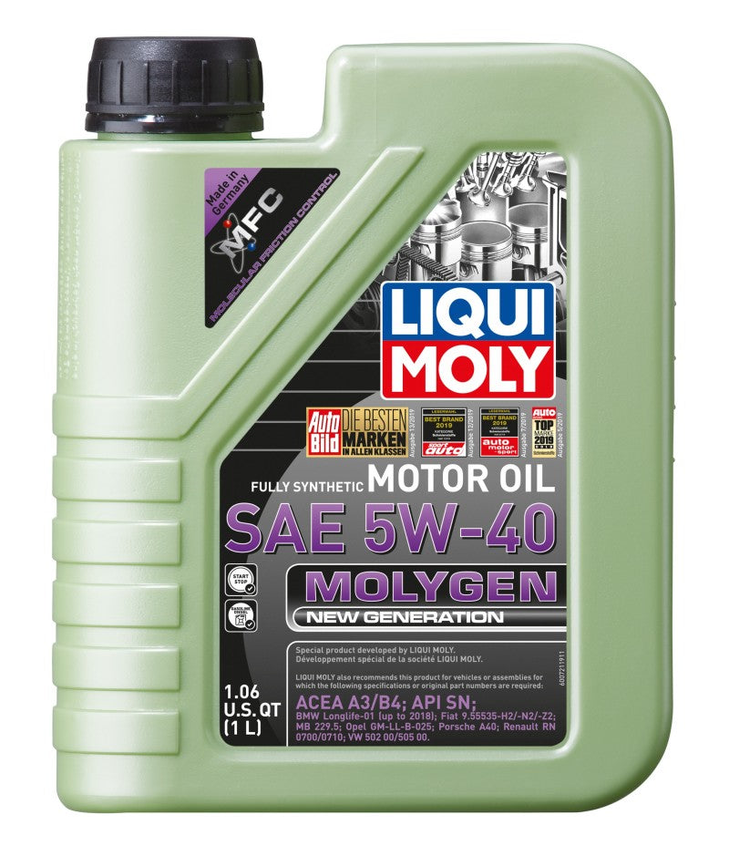 Liqui Moly Molygen New Generation Motor Oil 5W40 for cars