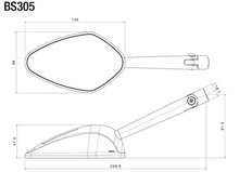 Laden Sie das Bild in den Galerie-Viewer, Rizoma Veloce L Sport Mirrors with integrated turn signal for motorcycle img 17