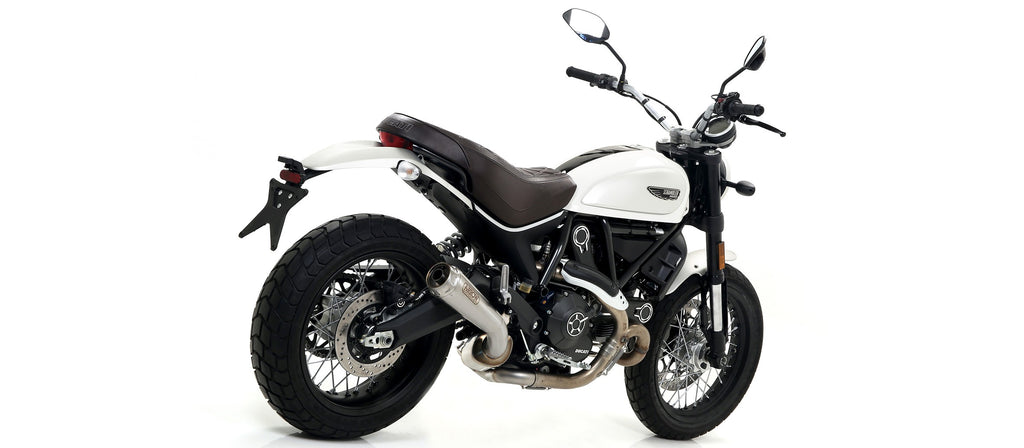 Arrow Racing Exhaust - Silencers & Mid-Pipe for 2017-20 Ducati Scrambler 800 & Monster 797