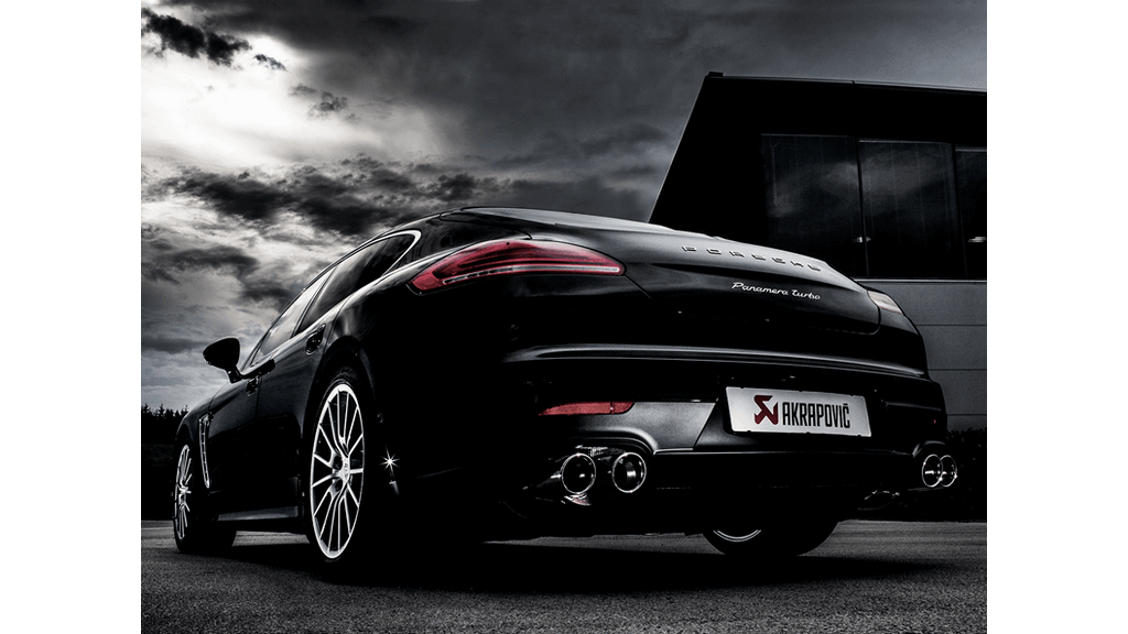 Akrapovic 14-15 Porsche Panamera Turbo (970) Evolution Line Cat Back (Titanium) w/ Titanium Tips