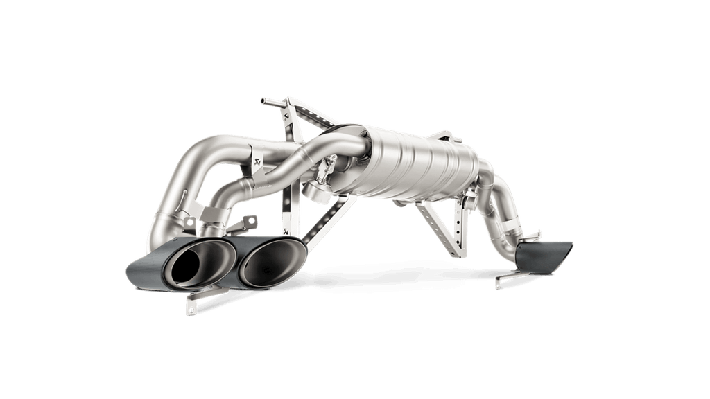 Akrapovic Slip-On Line (Titanium) Carbon Tips for 2014-18 Lamborghini Huracan LP 580-2/610-4 Coupe/Spyder