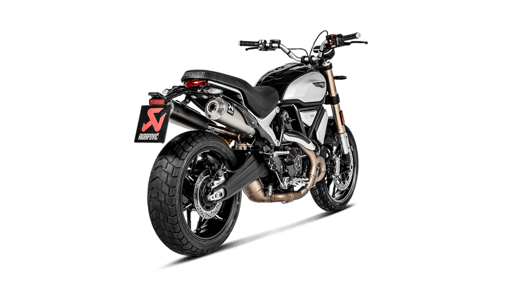 Akrapovic Slip-On Exhaust for 2018-2021 Ducati Scrambler 1100