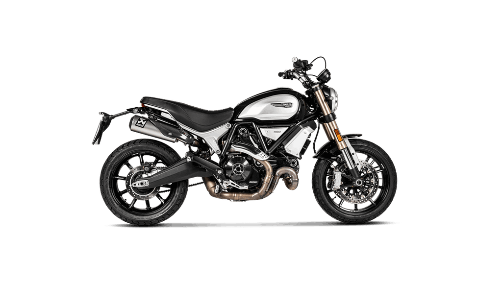 Akrapovic Slip-On Exhaust for 2018-2021 Ducati Scrambler 1100