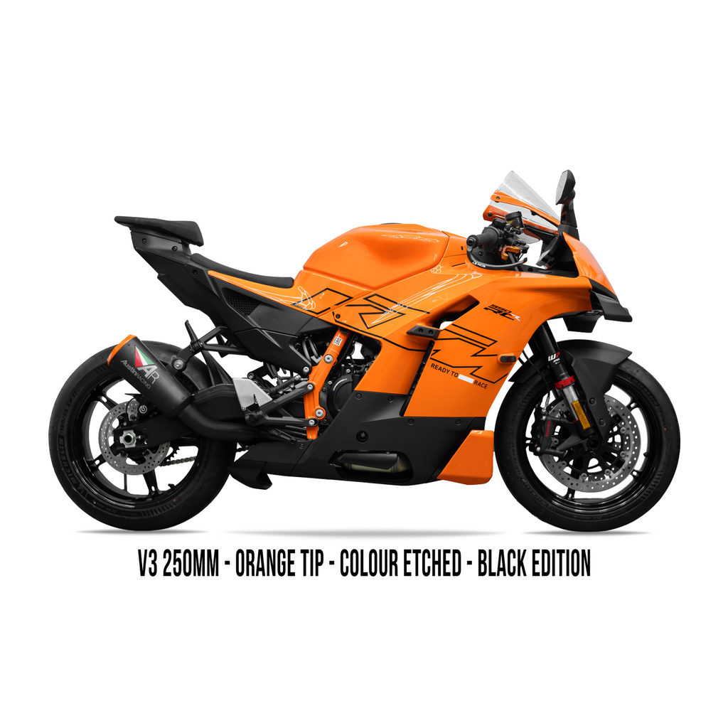 Austin Racing V3 Box Delete Titanium Black Edition Slip On for 2026+ KTM 990 RC-R img