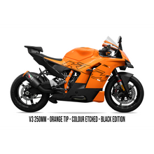 Laden Sie das Bild in den Galerie-Viewer, Austin Racing V3 Box Delete Titanium Black Edition Slip On for 2026+ KTM 990 RC-R img