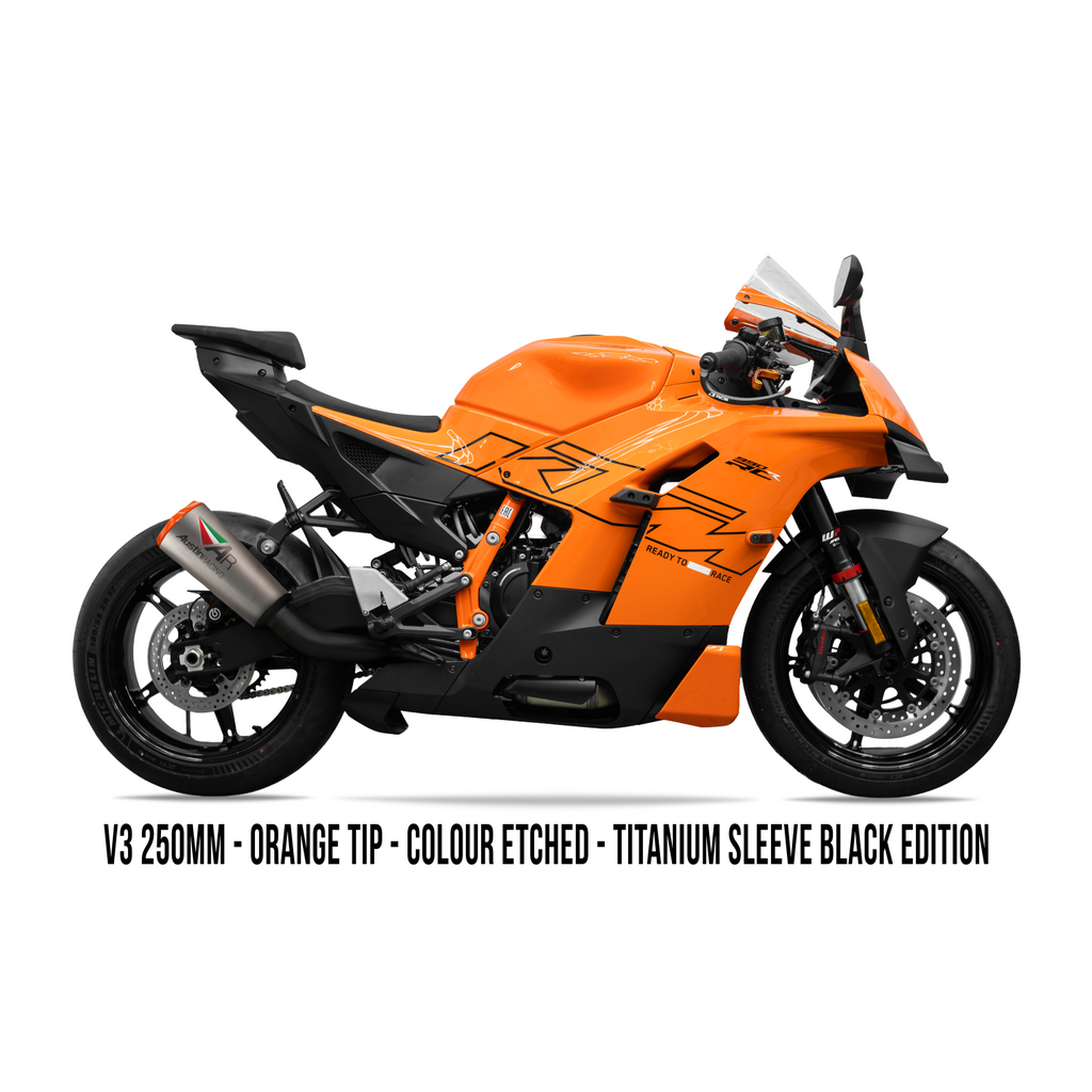 Austin Racing V3 Box Delete Titanium Black Edition Slip On for 2026+ KTM 990 RC-R img 2