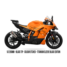 Laden Sie das Bild in den Galerie-Viewer, Austin Racing V3 Box Delete Titanium Black Edition Slip On for 2026+ KTM 990 RC-R img 3