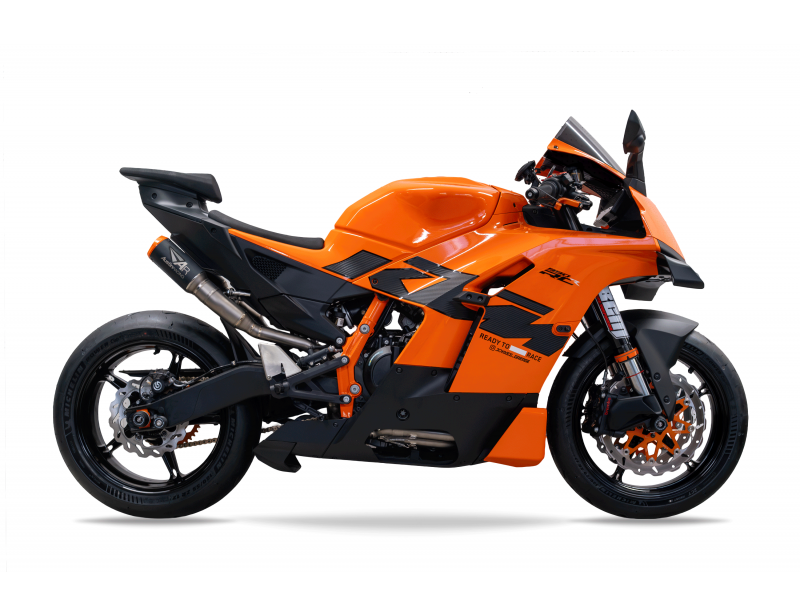 Austin Racing RS22 Full Exhaust with GP1R Mini slip on for 2026+ KTM 990 RC-R img3