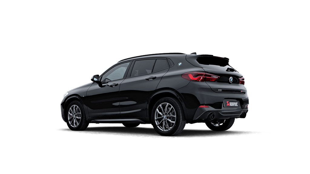 Akrapovic Slip-On Line (Titanium) Carbon Tips for 2020-2024 BMW M135i / 2020 X2 M35i / Mini Clubman All4