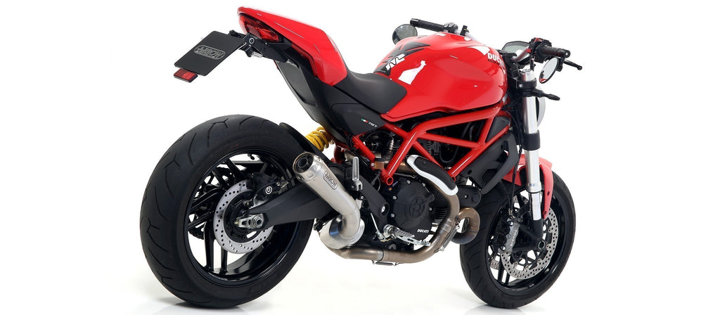 Arrow Racing Exhaust - Silencers & Mid-Pipe for 2017-20 Ducati Scrambler 800 & Monster 797