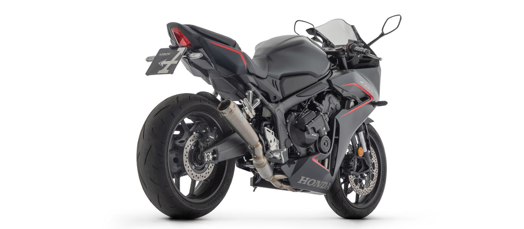 Arrow Exhaust Headers and Indy-Race Muffler for 2024+ Honda CB 650 R, CBR 650 R img back pro