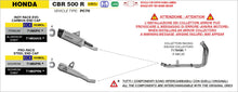 Carica l&#39;immagine nel visualizzatore di Gallery, Arrow Exhaust Headers and Mufflers for 2024+ Honda CBR 500R exhaust img
