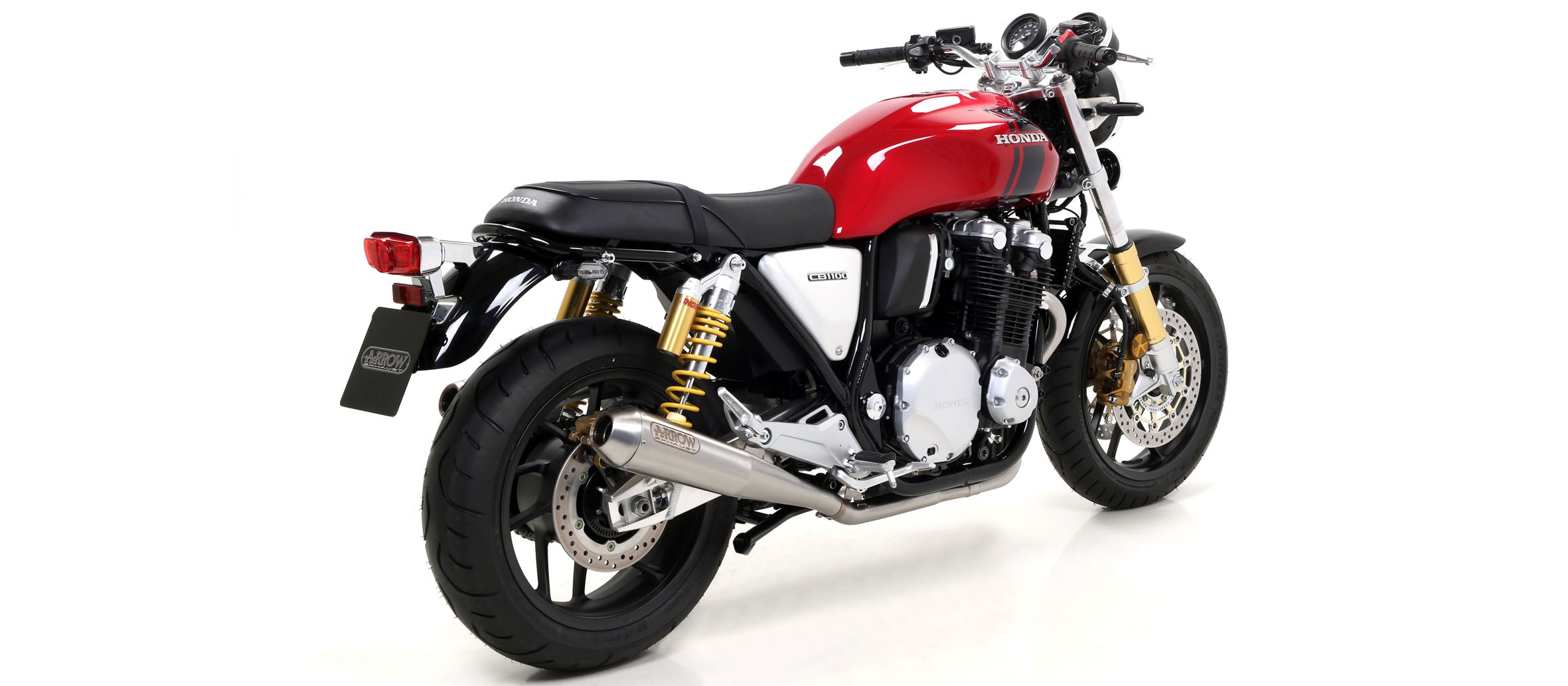 Arrow Exhaust Pro-Race Dual Mufflers for 2017-20 Honda CB 1100 EX/ RS img rear