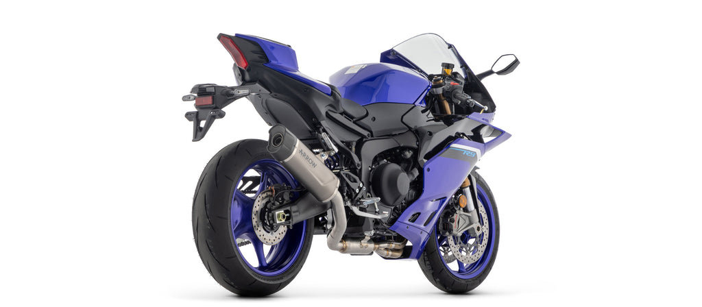 Arrow Full Competition Exhaust system with Pista silencer for 2025+ Yamaha YZF-R9 img back