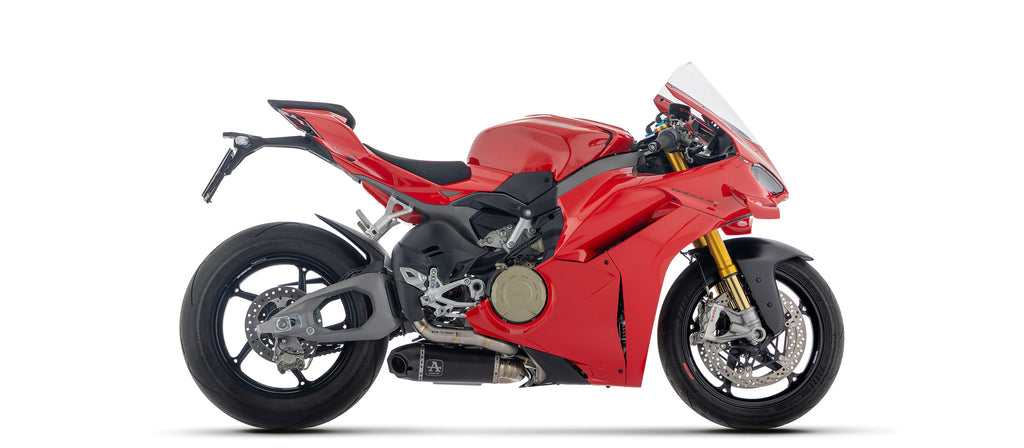 Arrow Racing Competition Works Silencer for 2025+ Ducati Panigale V4, V4S, Tricolore img black  side
