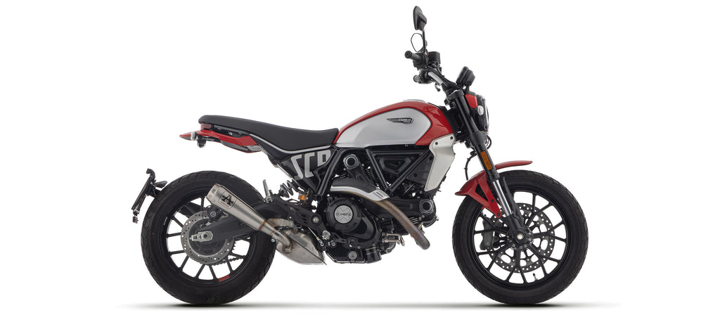 Arrow Racing Exhaust - Silencers & Mid-Pipe for 2023+ Ducati Scrambler 800 img muffler side