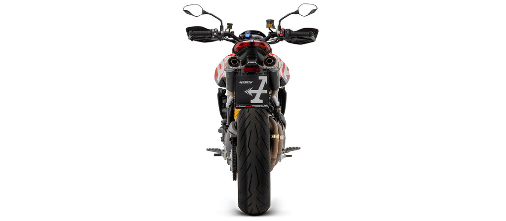 Arrow Racing Exhaust Silencers & Mid-Pipe for 2019+ Ducati Hypermotard 950, 950 SP img 8