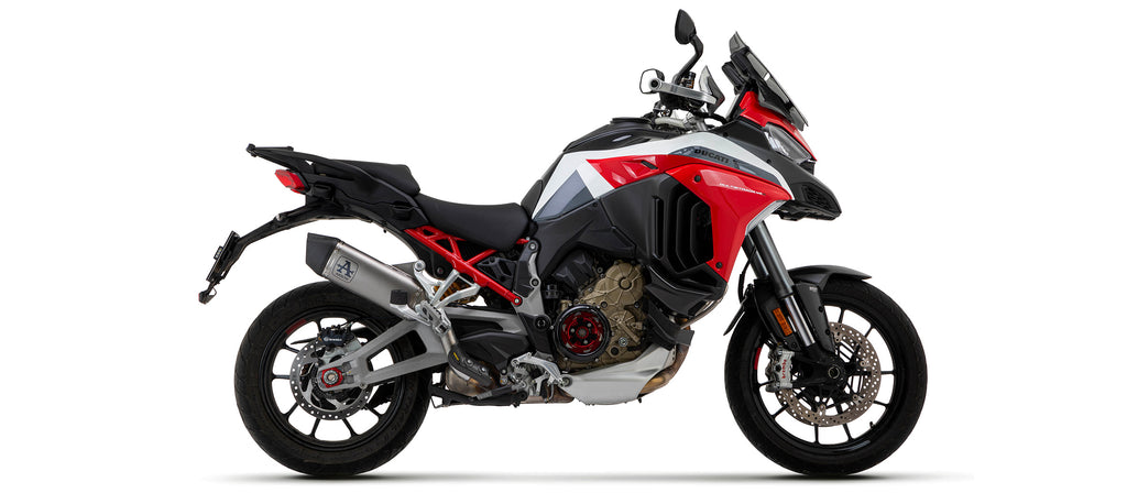 Arrow Racing Exhaust Silencers for 2021-24 Ducati Multistrada V4, V4S, Pikes Peak, RS img side