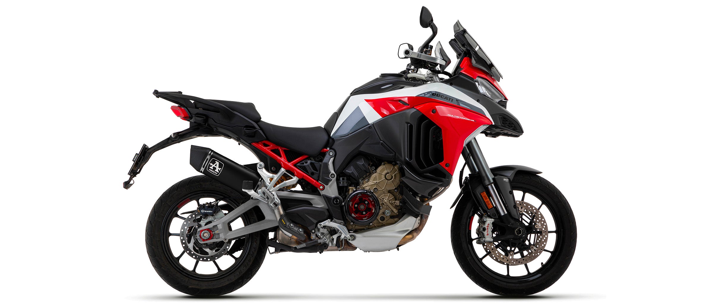 Arrow Racing Exhaust Silencers for 2021-24 Ducati Multistrada V4, V4S, Pikes Peak, RS img black side