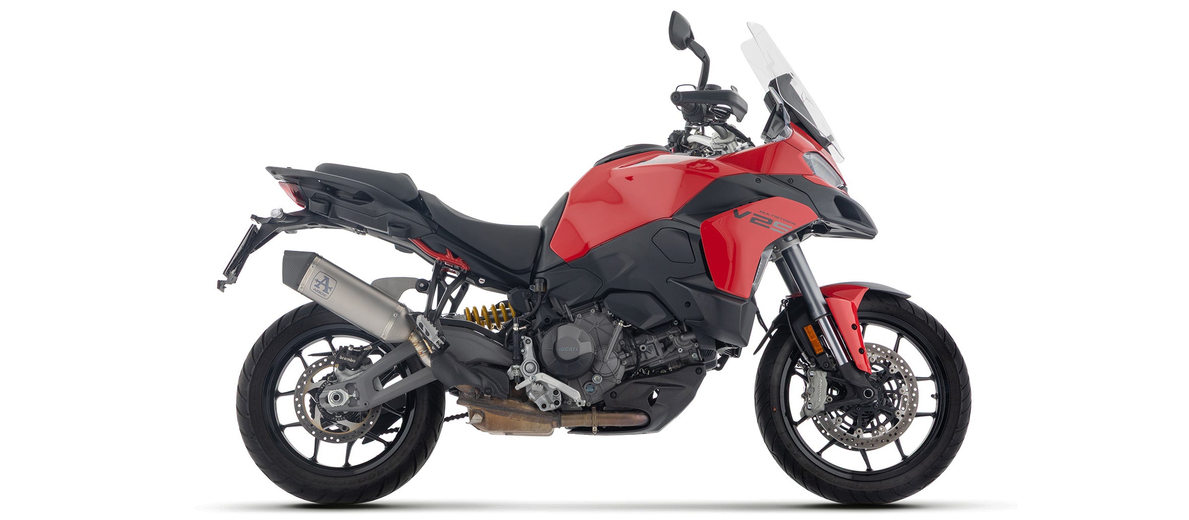 Arrow Racing Exhaust Silencers for 2025+ Ducati Multistrada V2, V2S img bike