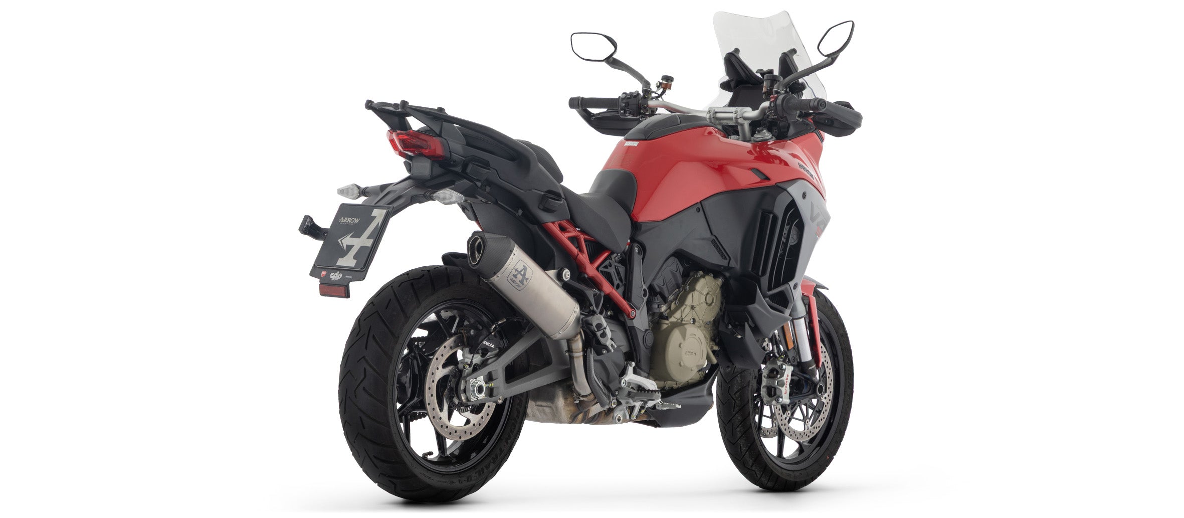 Arrow Racing Exhaust Silencers for 2025+ Ducati Multistrada V4, V4S, Pikes Peak, RS img rear