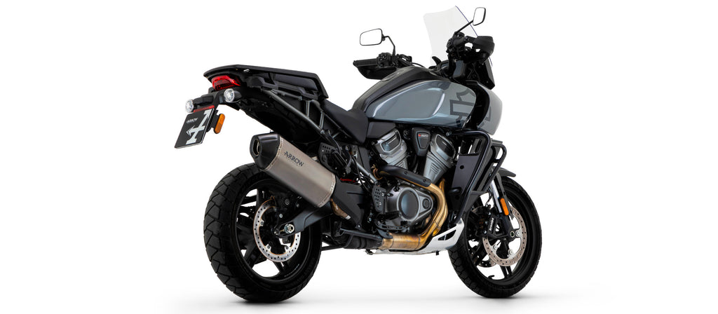 Arrow Racing Headers, Link Pipe & Slip On for Harley Davidson Pan America 1250 / Special img slip on back