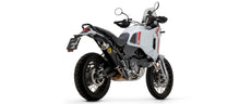 Laden Sie das Bild in den Galerie-Viewer, Arrow Racing Silencers &amp; Mid-Pipe for 2022-24 Ducati Scrambler Desert X 950 img black back