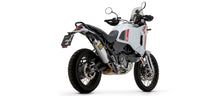 Laden Sie das Bild in den Galerie-Viewer, Arrow Racing Silencers &amp; Mid-Pipe for 2022-24 Ducati Scrambler Desert X 950 img back silver