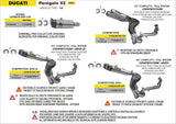Arrow Full Titanium Competition Exhaust System for 2020-24 Ducati Panigale V2