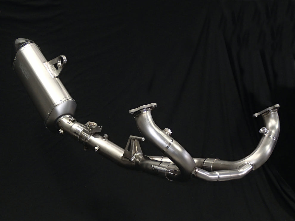 Vandemon Titanium Exhaust System with OEM Valve Function For 2019-23 BMW R1250GS & GSA 2
