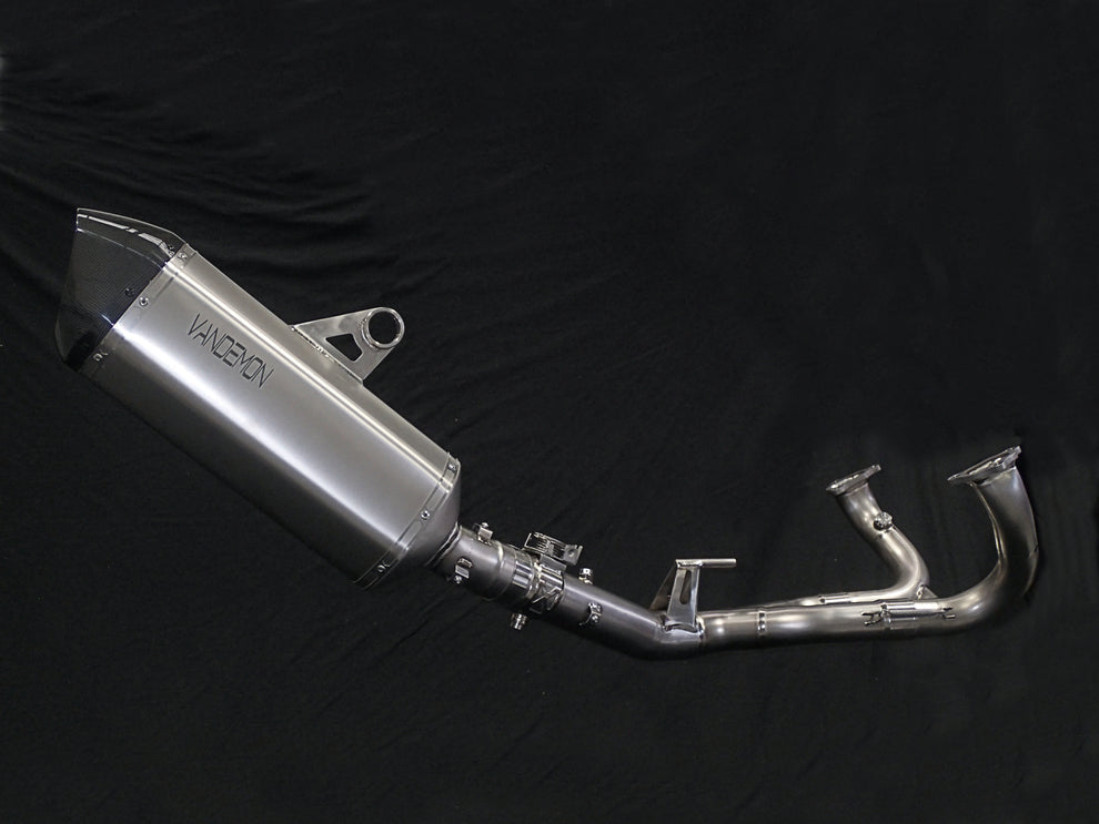 Vandemon Titanium Exhaust System with OEM Valve Function For 2019-23 BMW R1250GS & GSA 