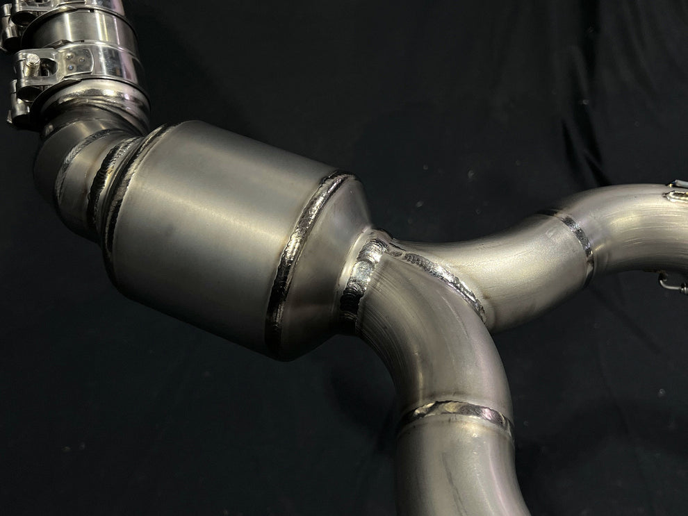 Vandemon Titanium Exhaust System with Brushed Headers For 2014-20 BMW R NINET 8
