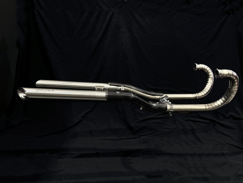 Vandemon Titanium Exhaust System For 2020-25 BMW R18 Bagger, Classic & Transcontinental 1
