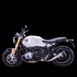 Vandemon Titanium Exhaust System with Brushed Headers For 2014-20 BMW R NINET 2