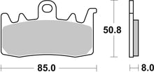 Carica l'immagine nel visualizzatore di Gallery, Brembo Carbon Ceramic Upgrade Front Brake Pads for Ducati, Triumph, BMW, Aprilia, Kawasaki, Indian, KTM, MV Agusta tech spec
