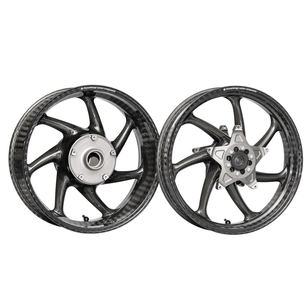 Thyssenkrupp Carbon - Style 1 Braided Carbon Fiber Wheels for 2015-20 BMW S1000XR