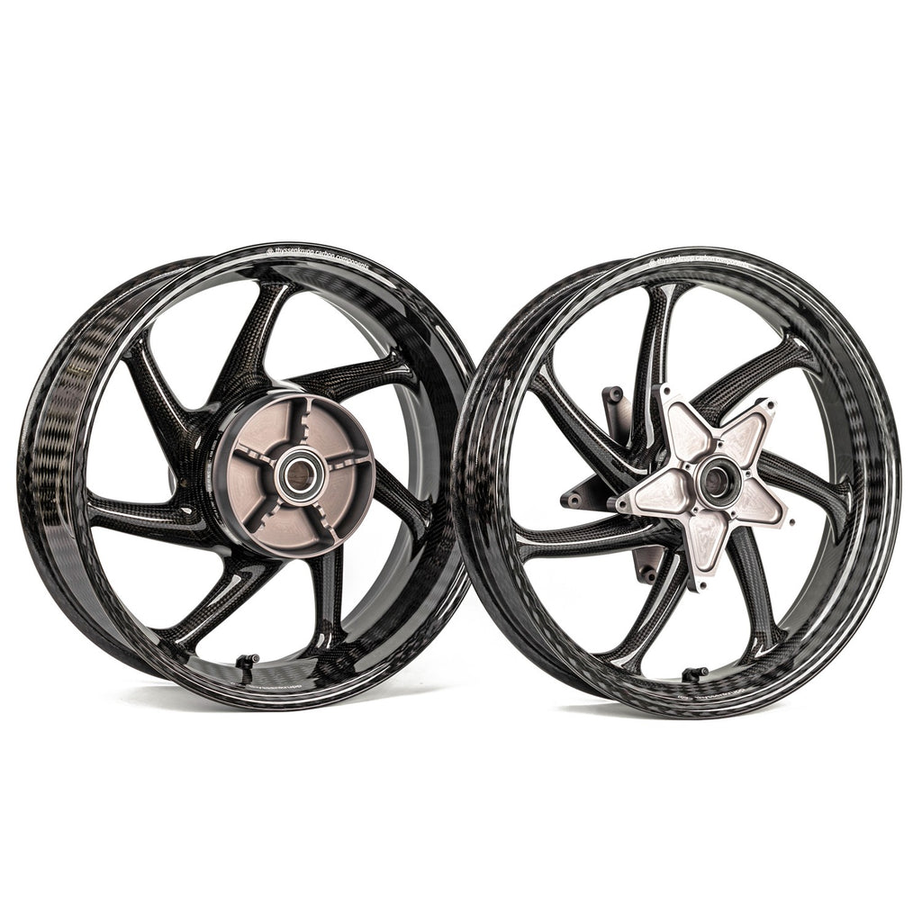 Thyssenkrupp Carbon - Style 1 Braided Carbon Fiber Wheels for 2015-20 BMW S1000XR
