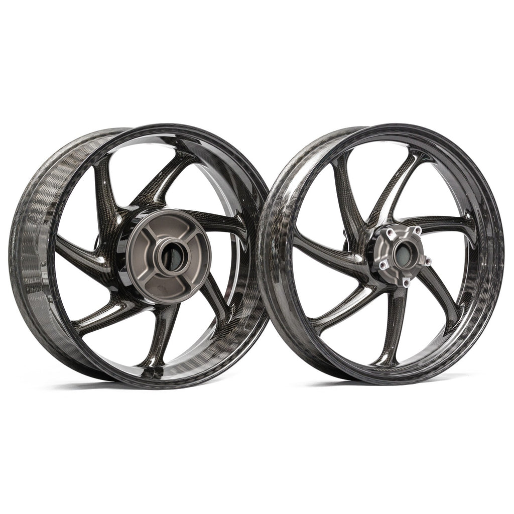 Thyssenkrupp Carbon - Style 1 Braided Carbon Fiber Wheels for 2016+ Kawasaki Ninja ZX10R