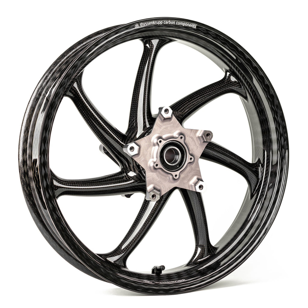 Thyssenkrupp Carbon - Style 1 Braided Carbon Fiber Wheels for 2015+ Yamaha YZF-R1 / YZF-R1M