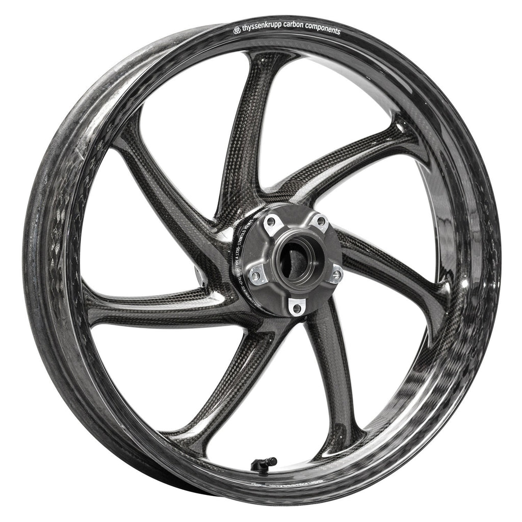 Thyssenkrupp Carbon - Style 1 Braided Carbon Fiber Wheels for Ducati Panigale 1199 / 1299 / V2 / V4 / Streeetfighter