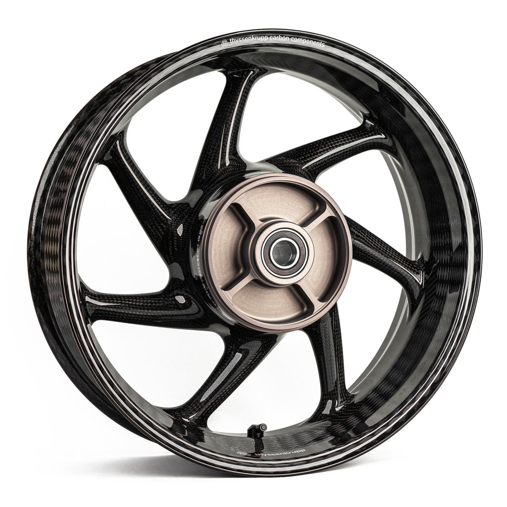 Thyssenkrupp Carbon - Style 1 Braided Carbon Fiber Wheels for 2017+ Kawasaki Ninja ZX10RR / 2019+ Ninja ZX10R